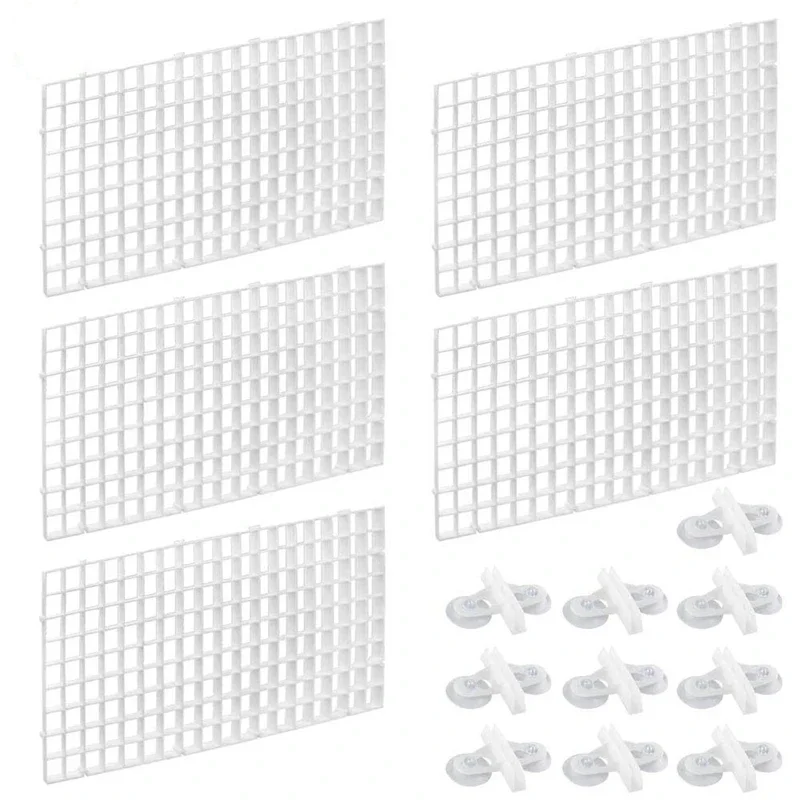 10PCS Aquarium Divider Fish Tank Divider Filter Grids Separation Grid Tray Isolation Board Grid with 10 PCS Sucker Clips
10PCS Aquarium Divider Fish Tank Divider Filter Grids Separation Grid Tray Isolation Board Grid with 10 PCS Sucker Clips
