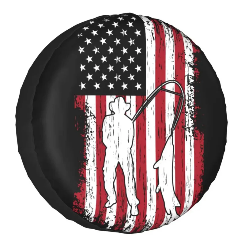Fishing USA Flag Spare Wheel Cover Universal for Jeep Pajero 4x4 Custom American Fisherman Tire Protector 14" 15" 16" 17" Inch
Fishing USA Flag Spare Wheel Cover Universal for Jeep Pajero 4x4 Custom American Fisherman Tire Protector 14" 15" 16" 17" Inch