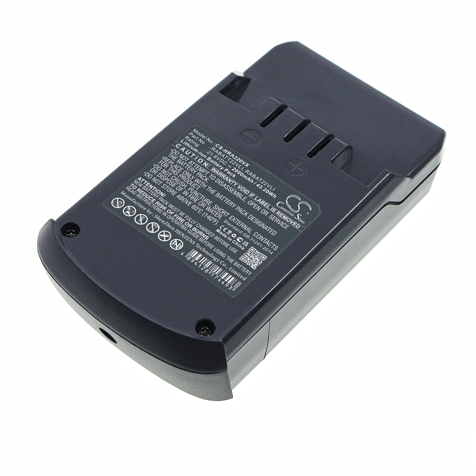 

CS Vacuum Battery for Hoover Rhapsody RA22AFG 011 RA22ALG 011DS22G DS22HCB001 DS22G Fits RABAT22VLI RABATT22VLI 2000mAh