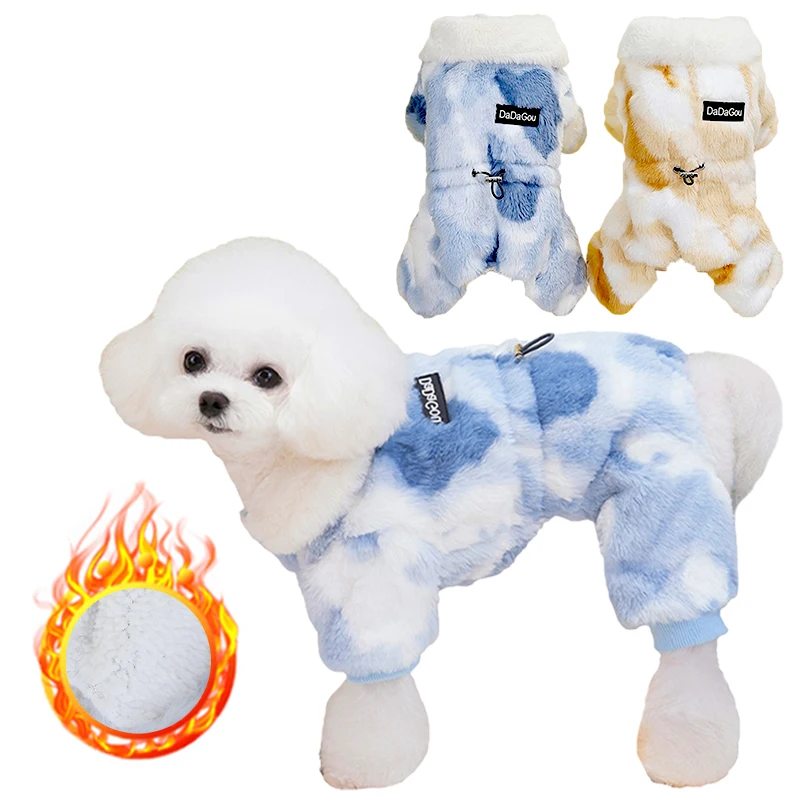 

Super Soft Warm Dog Jumpsuits for Chihuahua Poodle Overalls Winter Pet Dogs Clothes Pug French Bulldog Jacket Small Dogs Onesies