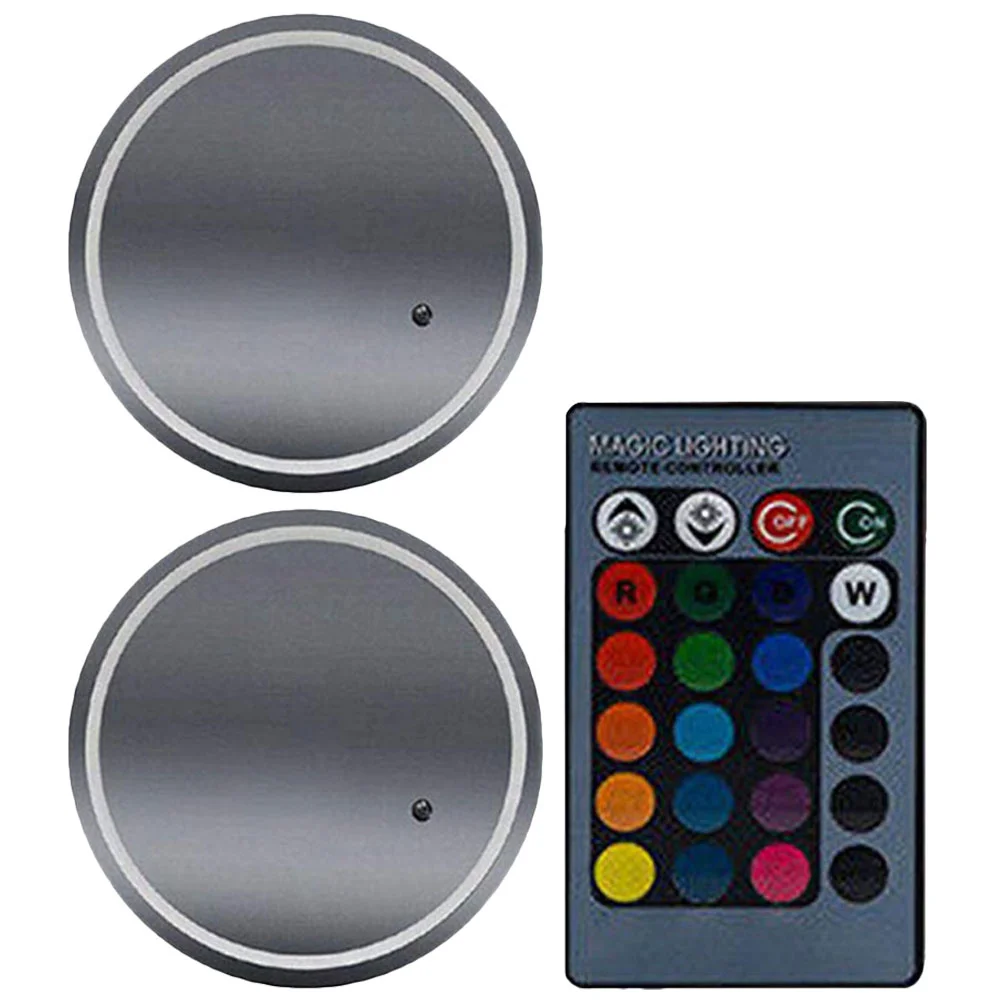 

2 Pcs LED Water Coaster Car Cup Mat Table Skid Resistance Placemats Non-slip Bottle