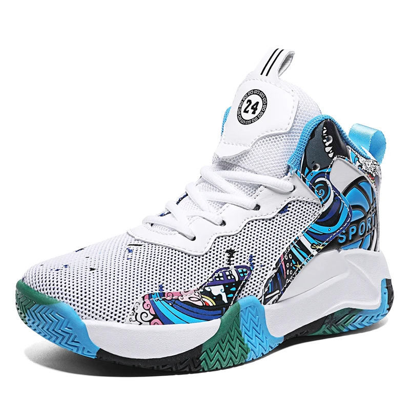 2023 Children Basketball Shoes Breathable Cushioning Blue Non-Slip Outdoor Sports Shoes Running Boys Girl Sneakers Free Shipping
2023 Children Basketball Shoes Breathable Cushioning Blue Non-Slip Outdoor Sports Shoes Running Boys Girl Sneakers Free Shipping
