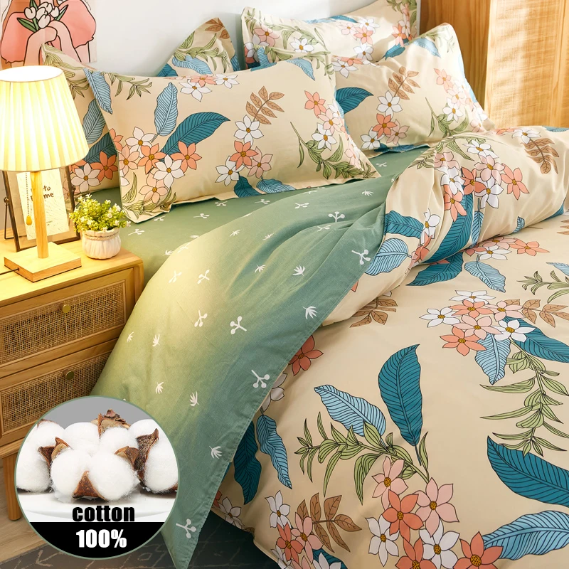 Luxury Flower Style Cotton Bedding Set, 1 Duvet Cover, 2 Pillowcases (No Sheets), Plenty of Sizes, Can Customized
Luxury Flower Style Cotton Bedding Set, 1 Duvet Cover, 2 Pillowcases (No Sheets), Plenty of Sizes, Can Customized