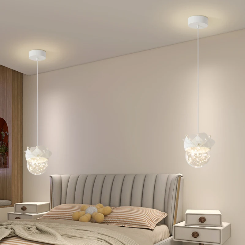 White Crown Chandeliers Romantic Princess Lamps Simple Modern Children's Room Living Room Little Girl Bedroom Bedside Chandelier
White Crown Chandeliers Romantic Princess Lamps Simple Modern Children's Room Living Room Little Girl Bedroom Bedside Chandelier