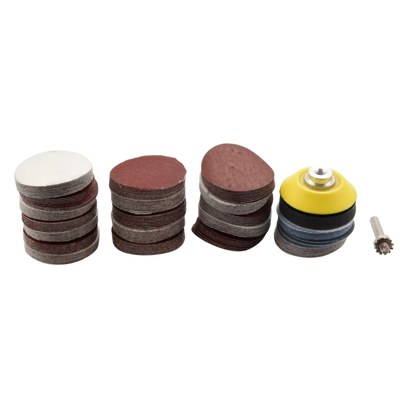 

200PCS Sanding Discs Pad Kit, 50Mm Hook And Loop Sandpaper With Foam Buffing Pad, Grits Sanding Discs For Rotary Tools