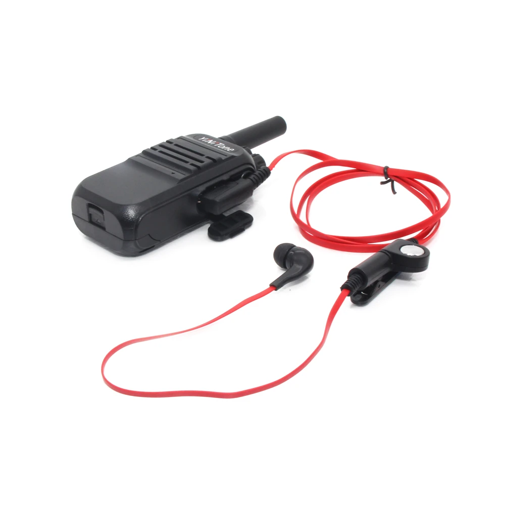 

2 Pin Noodle Style Earbud Headphone K Plug Earpiece Headset for Baofeng UV5R BF-888S Radio Red black