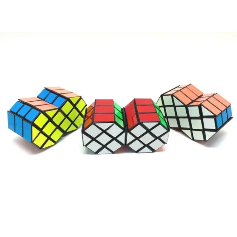 

2 шт. 3x3x3 кубик головоломка Calvin's 3x3 Кубик-Униформа Benjy сиамский восьмиугольник I (рядом) черное тело детская развивающая игрушка