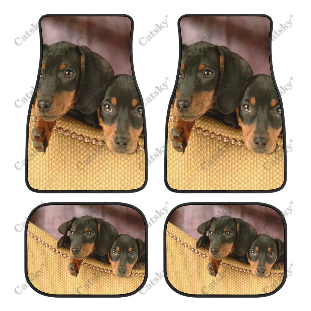Миниатюрные автомобильные напольные коврики такса, Нескользящие резиновые коврики, 4 шт. в упаковке, Аксессуары для автомобилей, внедорожников, грузовиков, коврики 
Миниатюрные автомобильные напольные коврики такса, Нескользящие резиновые коврики, 4 шт. в упаковке, Аксессуары для автомобилей, внедорожников, грузовиков, коврики