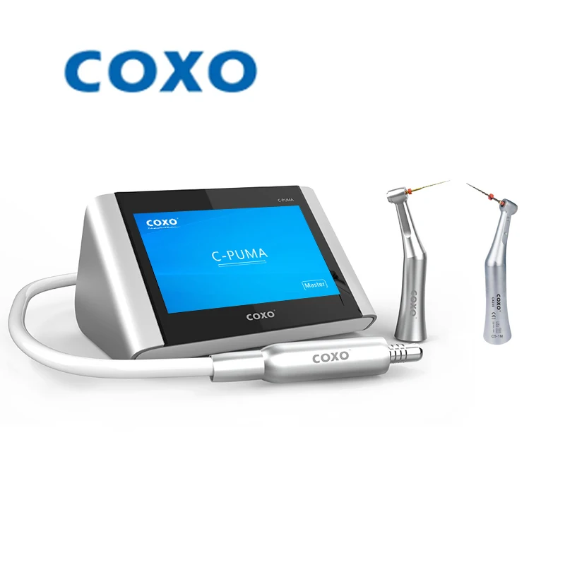 

COXO C-Puma Master Electric Motor With 1:5 & 6:1 Contra Angle Full Touch Micromotor Minimally Invasive Repair Dentistry Tool