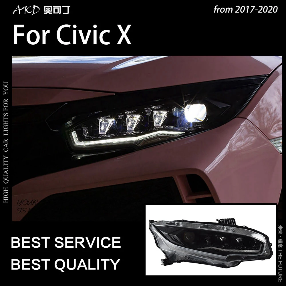 Передние Автомобильные фары для Honda Civic 2017-2020, светодиодные фары, Проекционные линзы, динамический сигнал, DRL, передняя фара, луч, автомобильные аксессуары
Передние Автомобильные фары для Honda Civic 2017-2020, светодиодные фары, Проекционные линзы, динамический сигнал, DRL, передняя фара, луч, автомобильные аксессуары