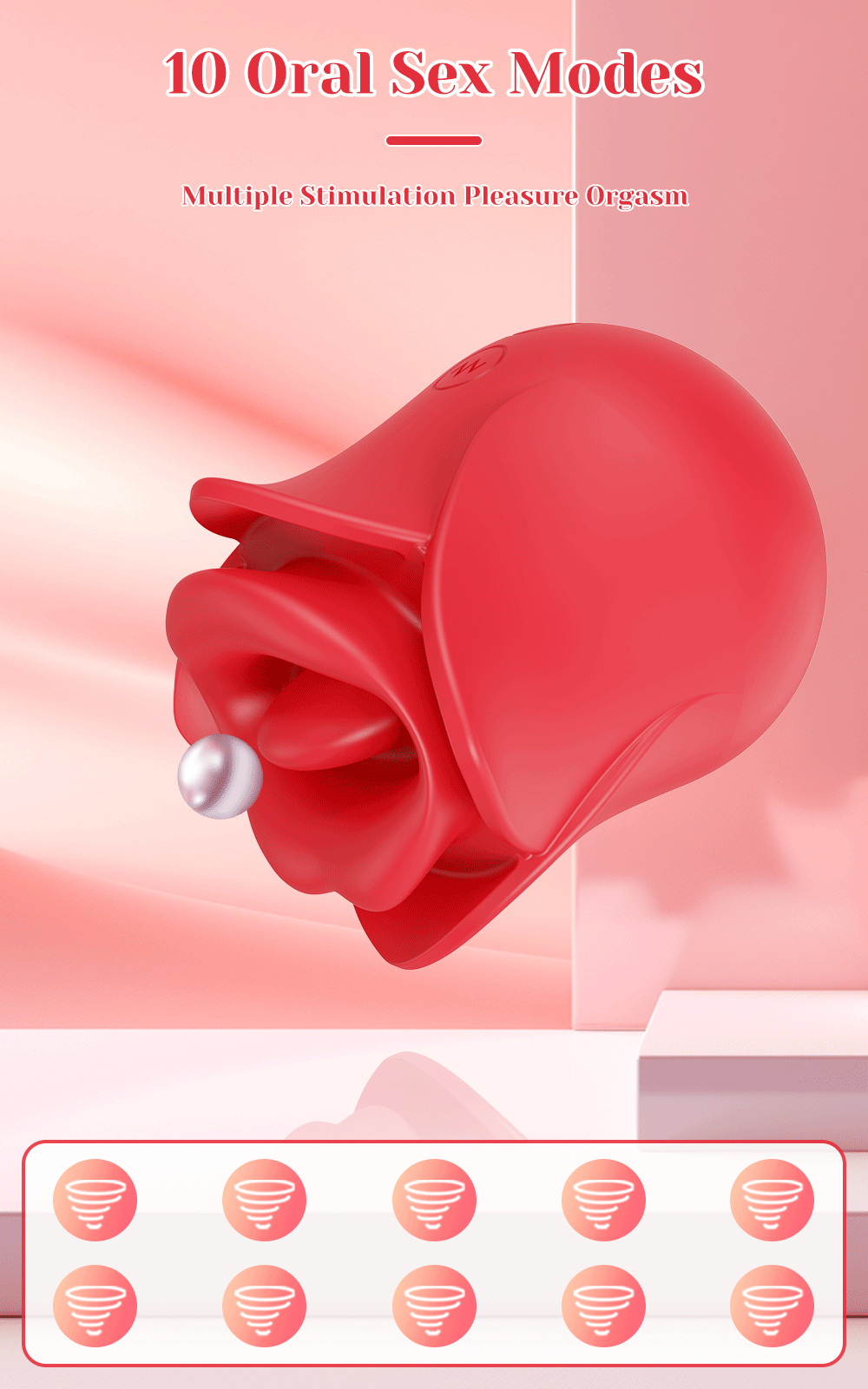 Rose Toy Oral Biting Vibrator Female with Tongue Licking Powerful Sucker Clitoris Stimulator Adults Goods Sex Toys for Women Rose Toy Oral Biting Vibrator Female with Tongue Licking Powerful Sucker Clitoris Stimulator Adults Goods Sex Toys for Women