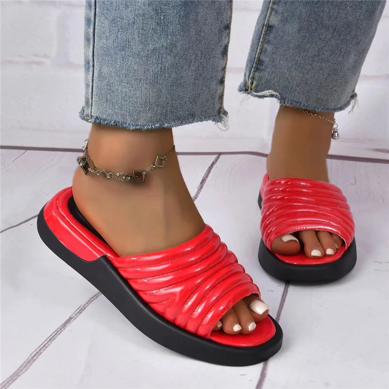 Summer Slippers Women 2023 Solid Color Ladies Shoes Large Size Flat Shoe Outside Slipper Casual Slides Outside Pantuflas Mujer
Summer Slippers Women 2023 Solid Color Ladies Shoes Large Size Flat Shoe Outside Slipper Casual Slides Outside Pantuflas Mujer