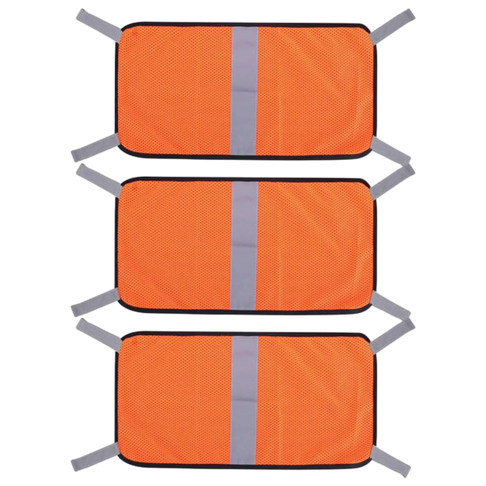 

3 шт. охотничьи с отражающими полосками, Походное снаряжение, легкий рюкзак для езды на велосипеде и кемпинга на открытом воздухе, блестящая оранжевая Защитная панель