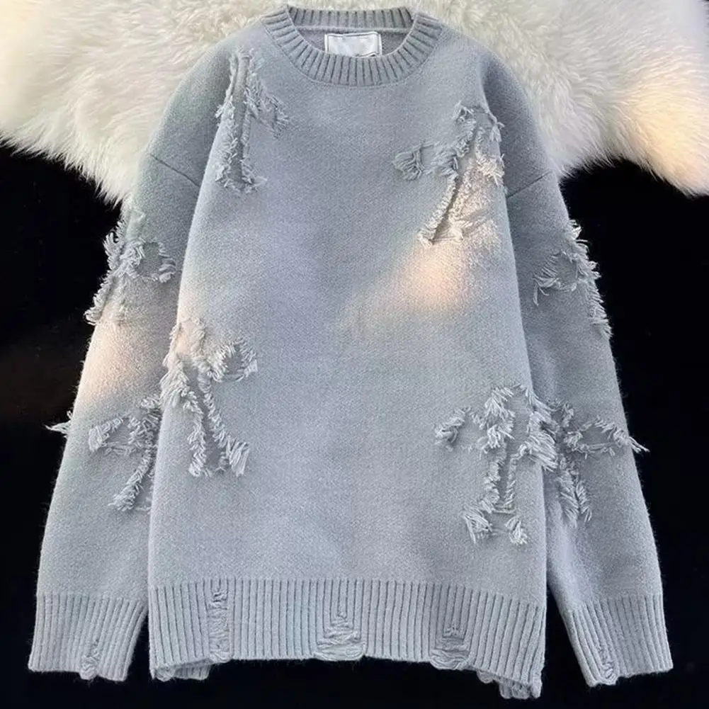 2023 Autumnand Streetwear Men New Retro Hole Fringed Sweater Loose Versatile Sweater For Men And Women Long Sleeve Sweater
2023 Autumnand Streetwear Men New Retro Hole Fringed Sweater Loose Versatile Sweater For Men And Women Long Sleeve Sweater