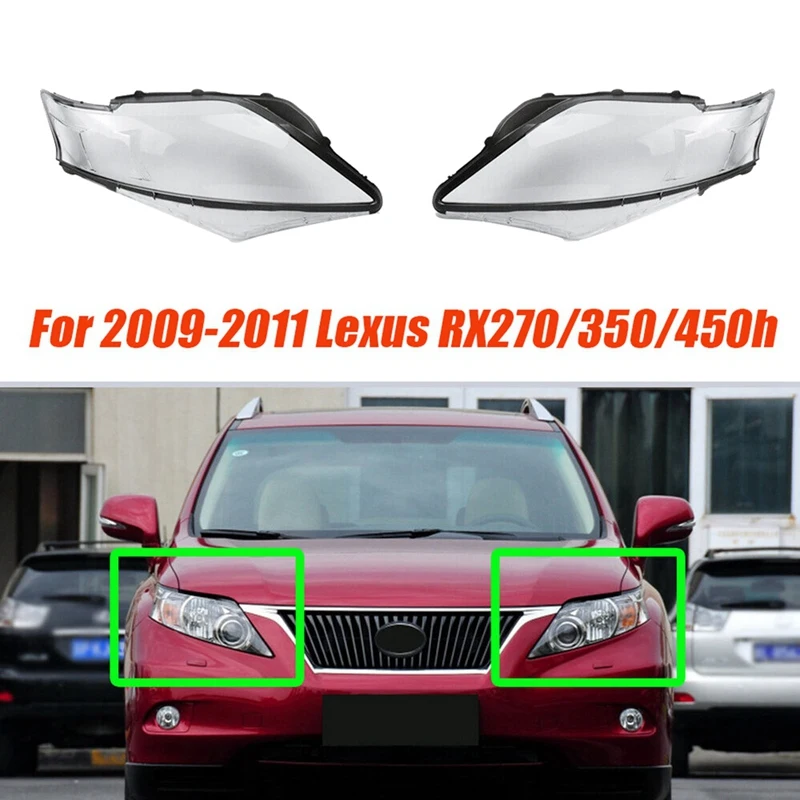 1Pair Car Headlight Lens Cover Headlight Shade Shell Lens Lampshade For Lexus RX270 RX350 2009 2010 2011 Parts
1Pair Car Headlight Lens Cover Headlight Shade Shell Lens Lampshade For Lexus RX270 RX350 2009 2010 2011 Parts