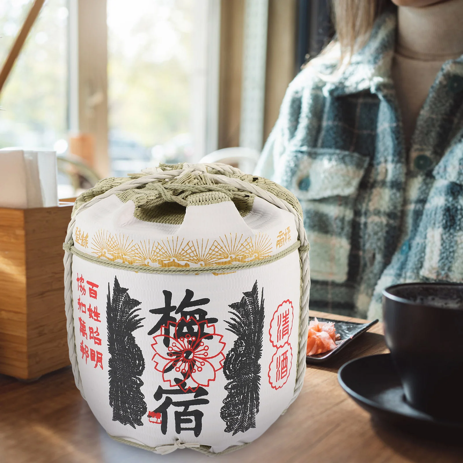 Japanese Style Imitated Wine Barrel Sushi Restaurant Foams Barrel Foams Barrel Restaurant Decor Bistro Restaurant Decoration
Japanese Style Imitated Wine Barrel Sushi Restaurant Foams Barrel Foams Barrel Restaurant Decor Bistro Restaurant Decoration