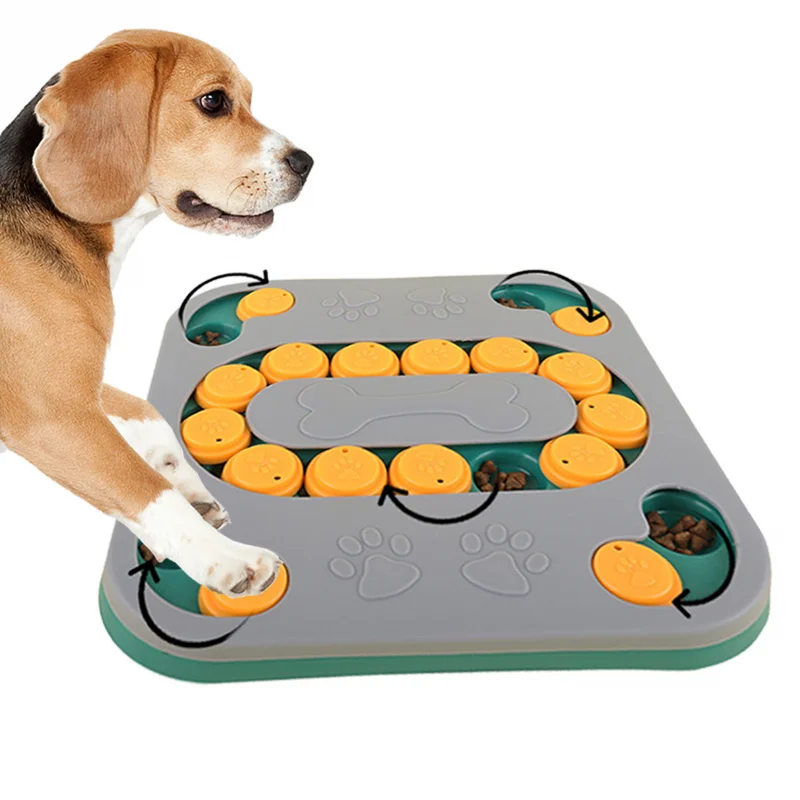 

Игрушки-головоломки для собак, игрушка-пазл для щенков, медленная кормушка, диспенсер для еды, Интерактивная игрушка для домашних животных для обучения IQ, умное обогащение, большой размер