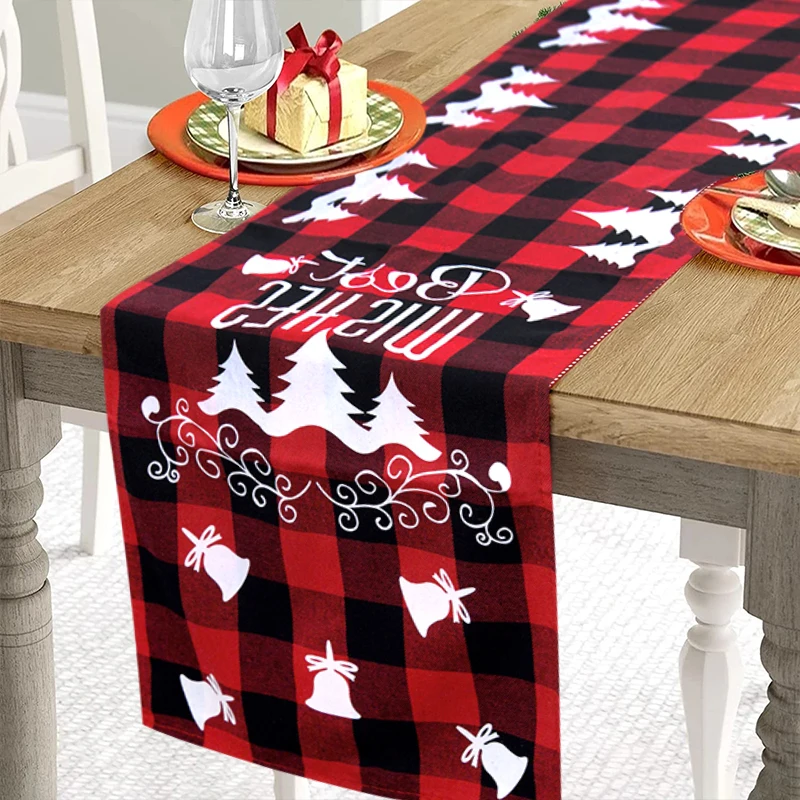 1PC Christmas Tablecloth Xmas Tree Elk Plaid Printed Dinner Table Cover For Home 2023 New Year Party Decorations Table Cloth
1PC Christmas Tablecloth Xmas Tree Elk Plaid Printed Dinner Table Cover For Home 2023 New Year Party Decorations Table Cloth