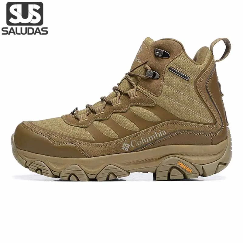 

SALUDAS Trekking Boots Man High-top Non-slip Abrasion Resistant Cross-country Hiking Shoes Outdoor Jungle Hunting Adventure Boot