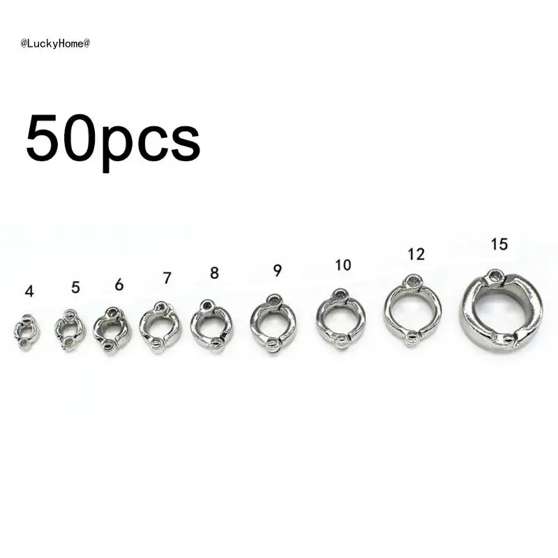 11UA 50 шт. Кольца на ноги попугая металлические зажимы для ног из сплава для птиц, летающих на улице
11UA 50 шт. Кольца на ноги попугая металлические зажимы для ног из сплава для птиц, летающих на улице