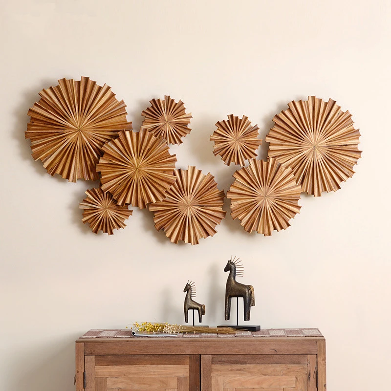 Chinese Wood Sun Shape Wall Hanging Decoration Restaurant Porch Wall Mural Ornamnets Home Livingroom Wall Sticker Pendant Crafts
Chinese Wood Sun Shape Wall Hanging Decoration Restaurant Porch Wall Mural Ornamnets Home Livingroom Wall Sticker Pendant Crafts