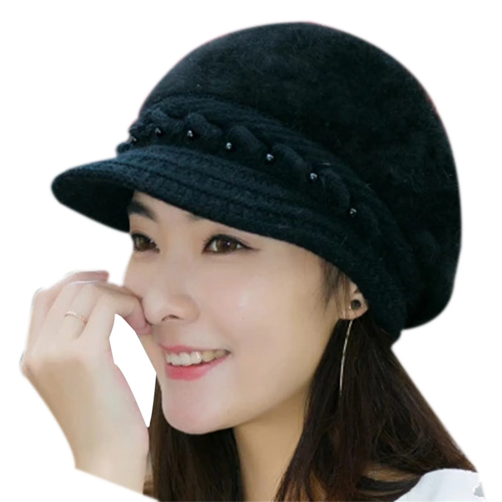 Winter Beret Faux Fur Hat Women Soft Warm Caps Knitted Accessory Comfortable Outdoor
Winter Beret Faux Fur Hat Women Soft Warm Caps Knitted Accessory Comfortable Outdoor