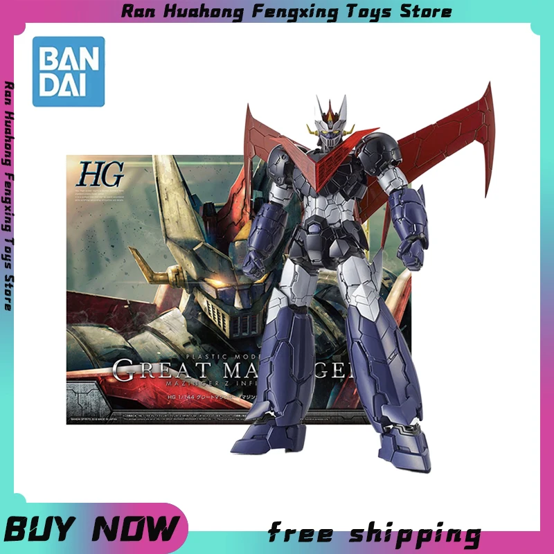 

In Stock Bandai Hg 1/144 Gundam Great Mazinger Mazinger Z Infinity Assembly Model Ver. Anime Action Figures Model Collection Toy