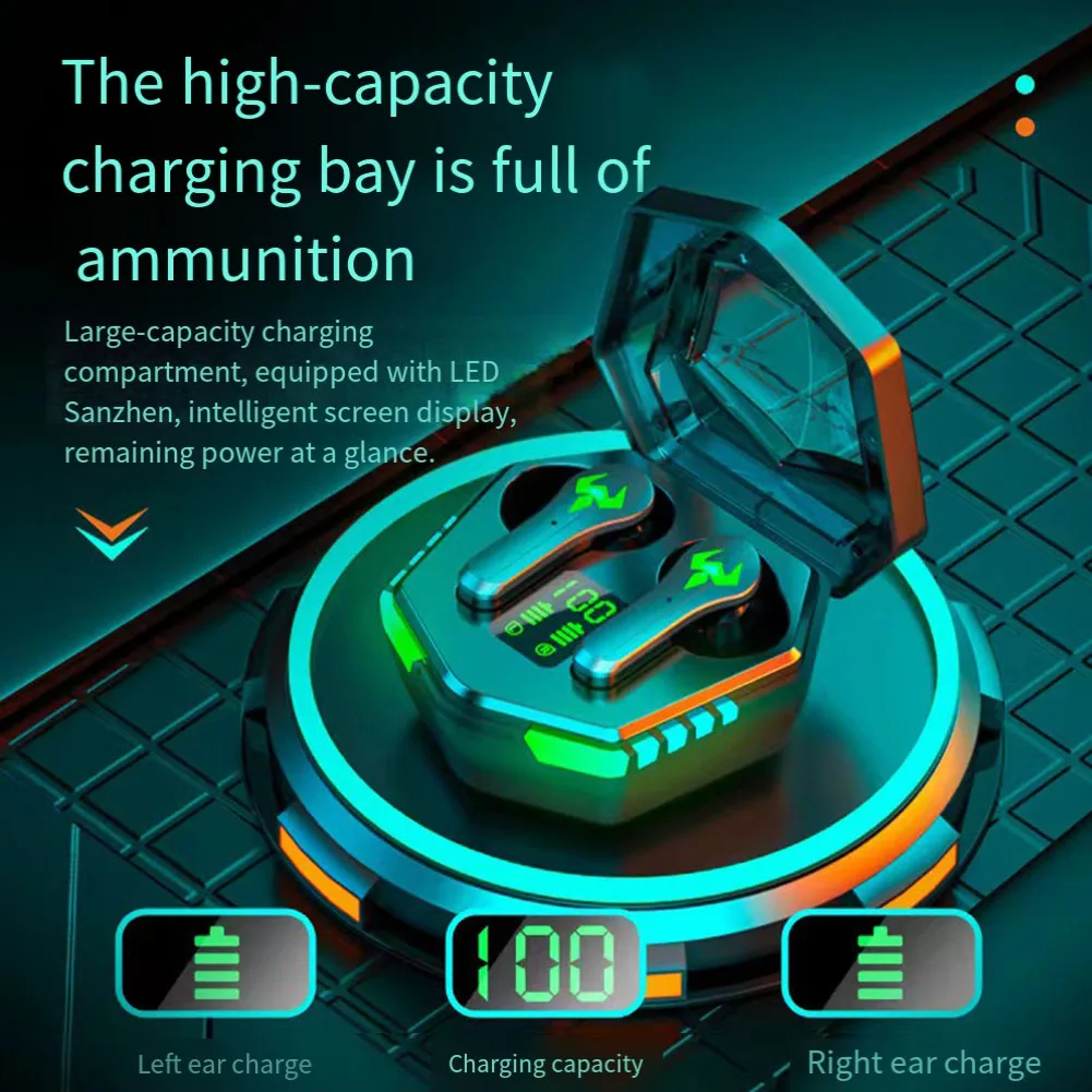 New N35 TWS Digital Display Wireless Bluetooth Headphones Cool Colored Lights For Esports Games Wireless Bluetooth Headset
New N35 TWS Digital Display Wireless Bluetooth Headphones Cool Colored Lights For Esports Games Wireless Bluetooth Headset