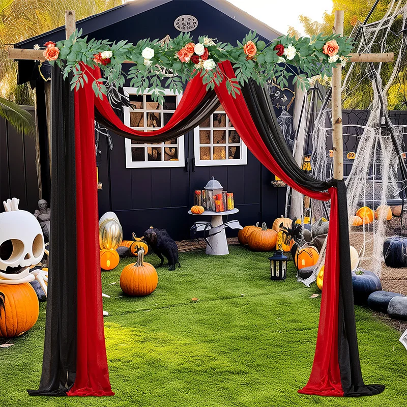 Хэллоуин занавеска экран 2 панели 18 футов свадебный фон занавески Декор арки шифоновая ткань драпировка терракотовый белый цвет
Хэллоуин занавеска экран 2 панели 18 футов свадебный фон занавески Декор арки шифоновая ткань драпировка терракотовый белый цвет