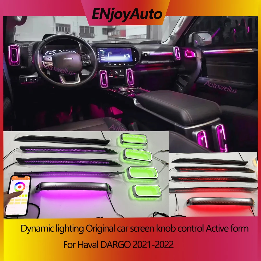 For Haval DARGO 2021-2022 Dynamic Magic 256 Colors Mobile Control Car Ambient Door Decoration LED Light Ambient Light
For Haval DARGO 2021-2022 Dynamic Magic 256 Colors Mobile Control Car Ambient Door Decoration LED Light Ambient Light