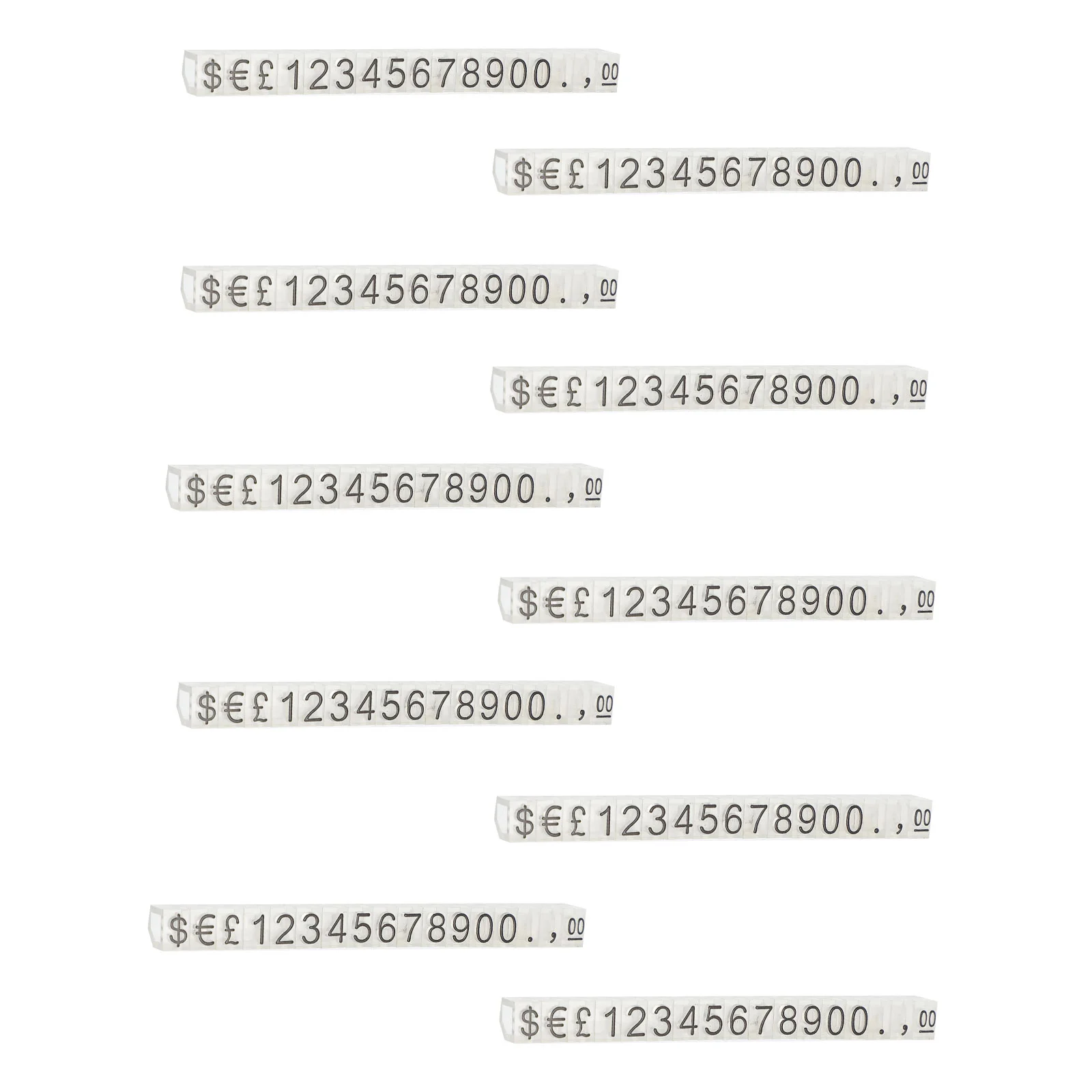 10 Pcs Price Tag Display The Sign Tags with Numbers Jewelry Plastic Supermarket Labels
10 Pcs Price Tag Display The Sign Tags with Numbers Jewelry Plastic Supermarket Labels