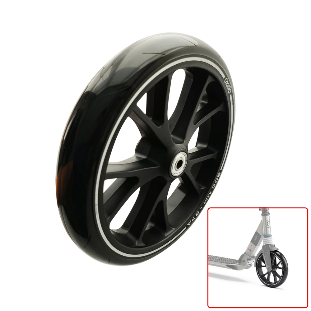 

Stroller Wheel Compatible OXELO Scooter Town9 Town 7 With 608 Bearing 20CM Outer Diameter 8Inch Shopping Cart Trolley Wheel