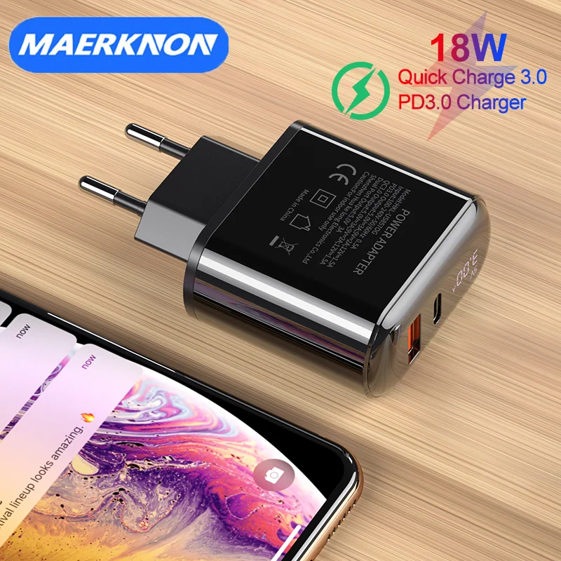 

Multiple USB PD Charger Adapter Fast Charge Wall Charger Portable Plug Usbc for iPhone Samsung Galaxy Wall Travel Phone Chargers