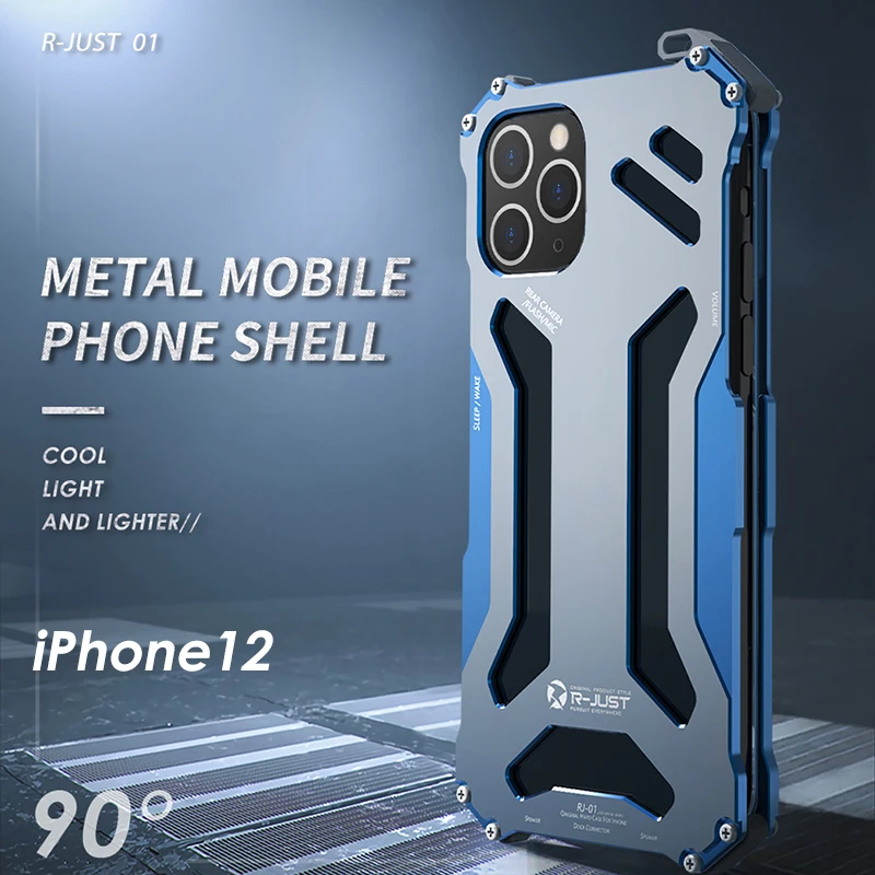 R-just Aluminum Phone Case For Iphone 12 Pro Max 2020 Cnc Armor Shell Metal Aluminum Protection Phone Shell Cases
R-just Aluminum Phone Case For Iphone 12 Pro Max 2020 Cnc Armor Shell Metal Aluminum Protection Phone Shell Cases