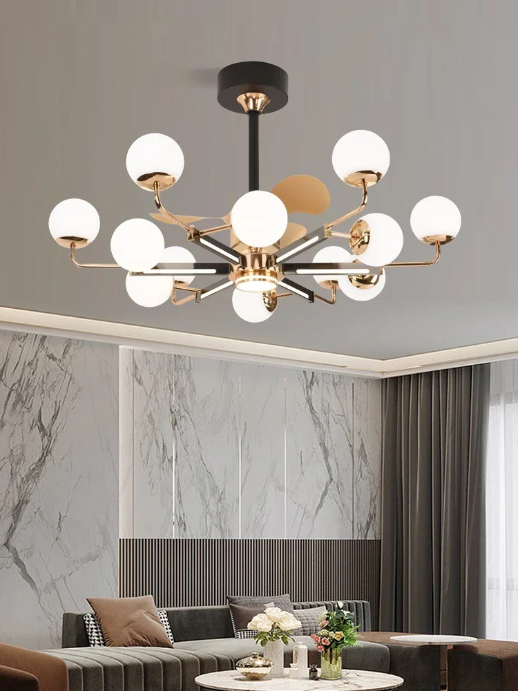 Nordic Wind Frequency Conversion Restaurant with Electric Fan Lamp Ceiling Fan Lights Living Room Home Integrated Chandelier
Nordic Wind Frequency Conversion Restaurant with Electric Fan Lamp Ceiling Fan Lights Living Room Home Integrated Chandelier