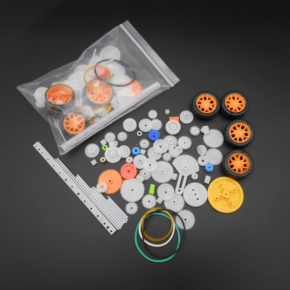 100Bags/Lot Of 71 Kinds Gear With 78 Pieces 0.5 Modulus 0.5M Plastic Reduction Bilayer Pinion Spur Belt Tire Toy Accessories
100Bags/Lot Of 71 Kinds Gear With 78 Pieces 0.5 Modulus 0.5M Plastic Reduction Bilayer Pinion Spur Belt Tire Toy Accessories