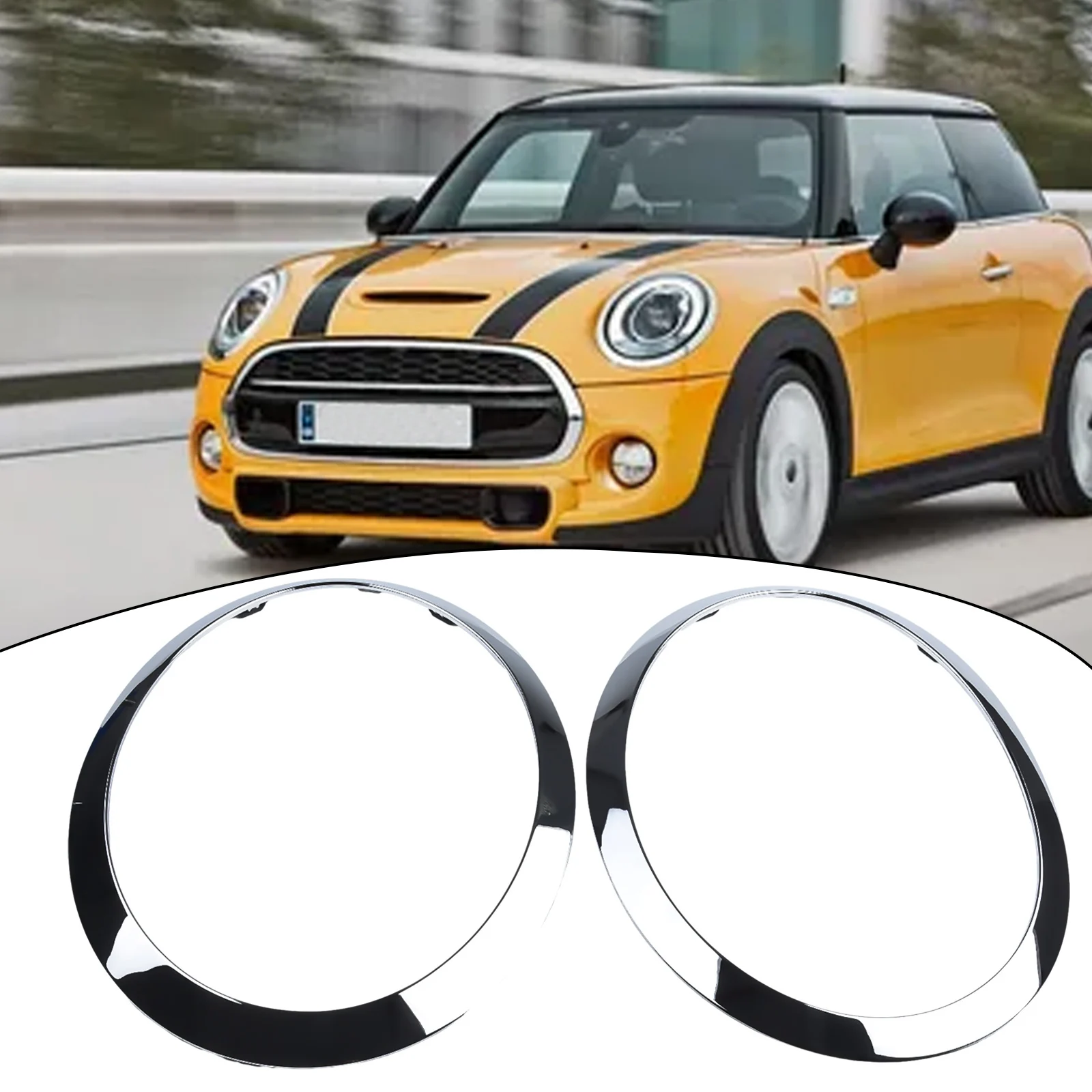 2pcs Right Silver Plating Headlight Frame For MINI F55 F56 F57 Bright Silver Plating HEADLIGHT TRIM RING LEFT+RIGHT
2pcs Right Silver Plating Headlight Frame For MINI F55 F56 F57 Bright Silver Plating HEADLIGHT TRIM RING LEFT+RIGHT
