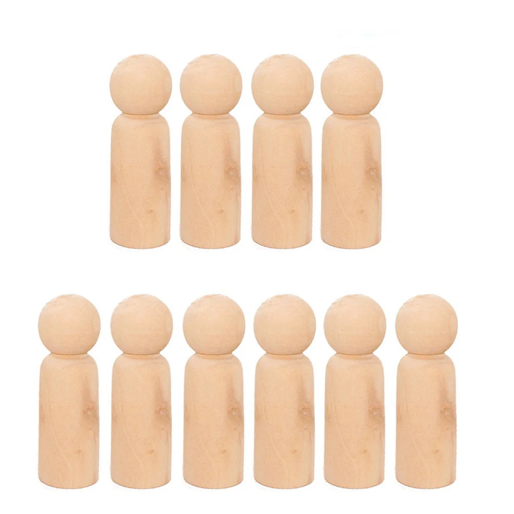 10pcs Unfinished Wooden Peg Dolls Wood Bodies for Crafting Decoration Ornament
10pcs Unfinished Wooden Peg Dolls Wood Bodies for Crafting Decoration Ornament