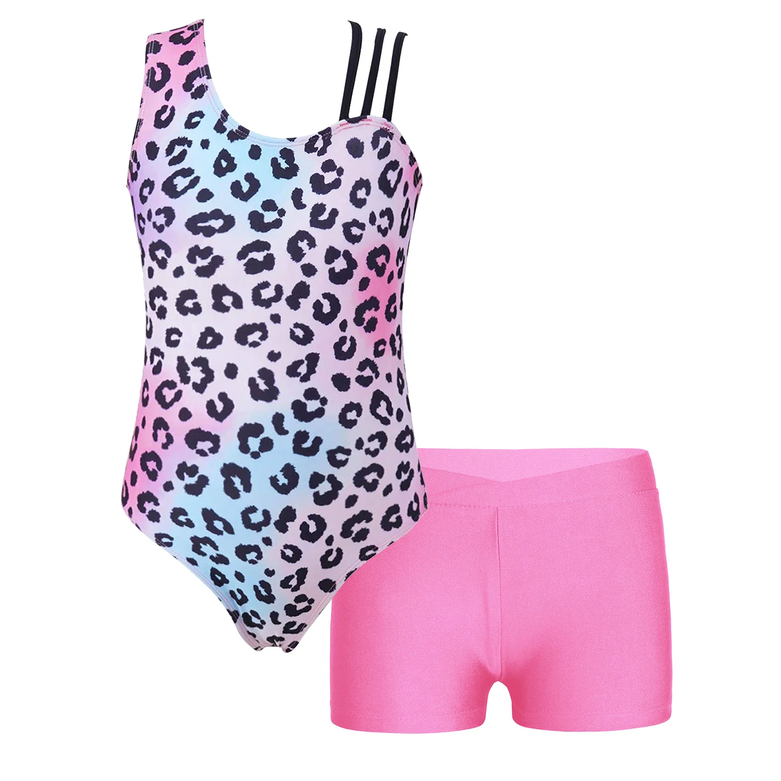 Kids Girls Printed Sleeveless Gymnastics Leotard Ballet Dance Outfit Set 2PCS Bodysuit with Short Biketard Swimsuit Swimwear
Kids Girls Printed Sleeveless Gymnastics Leotard Ballet Dance Outfit Set 2PCS Bodysuit with Short Biketard Swimsuit Swimwear