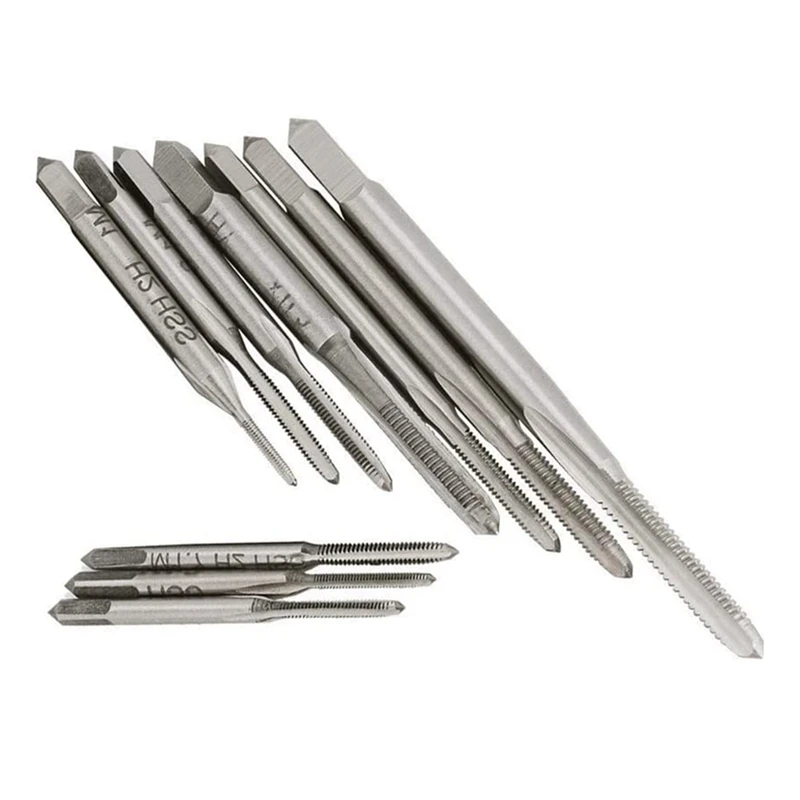 10Pcs M1-M3.5 HSS Mini Metric Plug Tap Straight Thread Tap Screw Tap Drill Tapping Tool
10Pcs M1-M3.5 HSS Mini Metric Plug Tap Straight Thread Tap Screw Tap Drill Tapping Tool