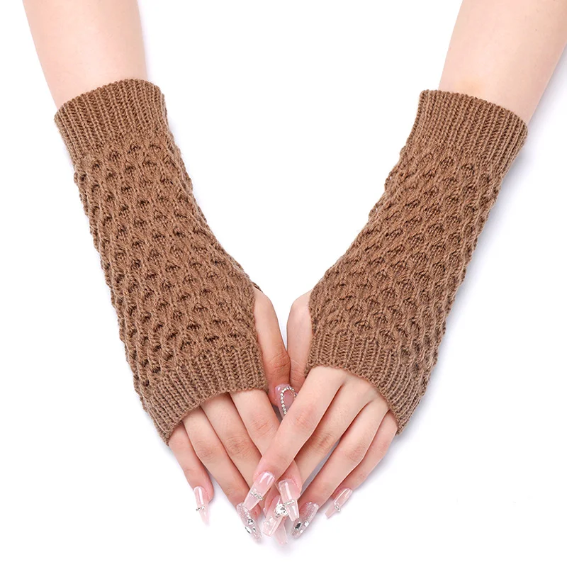 

Женские Рукава в стиле ретро, зимние перчатки для запястья, искусственные, теплые перчатки, открытые перчатки без пальцев для Хэллоуина