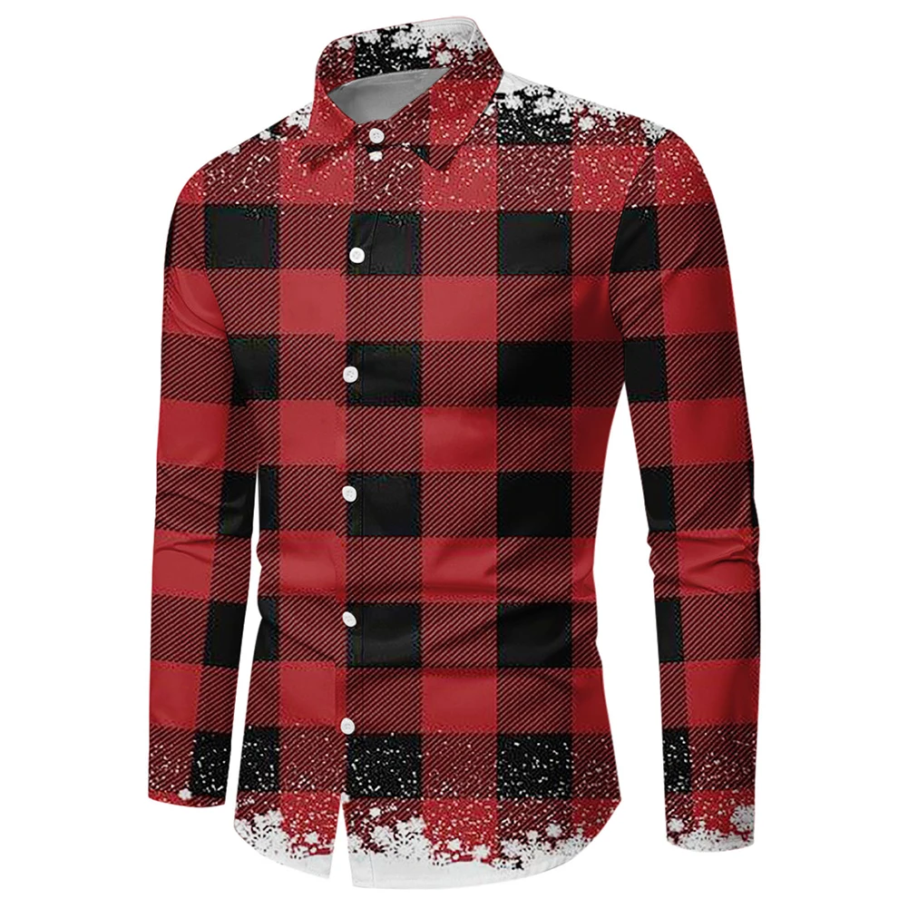 New Men Long Sleeve Christmas Print Button Down Shirt Christmas Casual Party T Dress Up Top Blouse Street Business Men's Shirts
New Men Long Sleeve Christmas Print Button Down Shirt Christmas Casual Party T Dress Up Top Blouse Street Business Men's Shirts