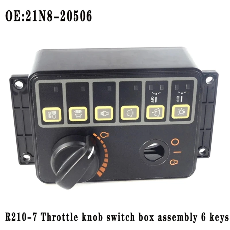 Excavator Throttle Knob Controller Switch Assembly For Hyundai R130/150/225/215/80-7 21N8-20506 21N820506
Excavator Throttle Knob Controller Switch Assembly For Hyundai R130/150/225/215/80-7 21N8-20506 21N820506