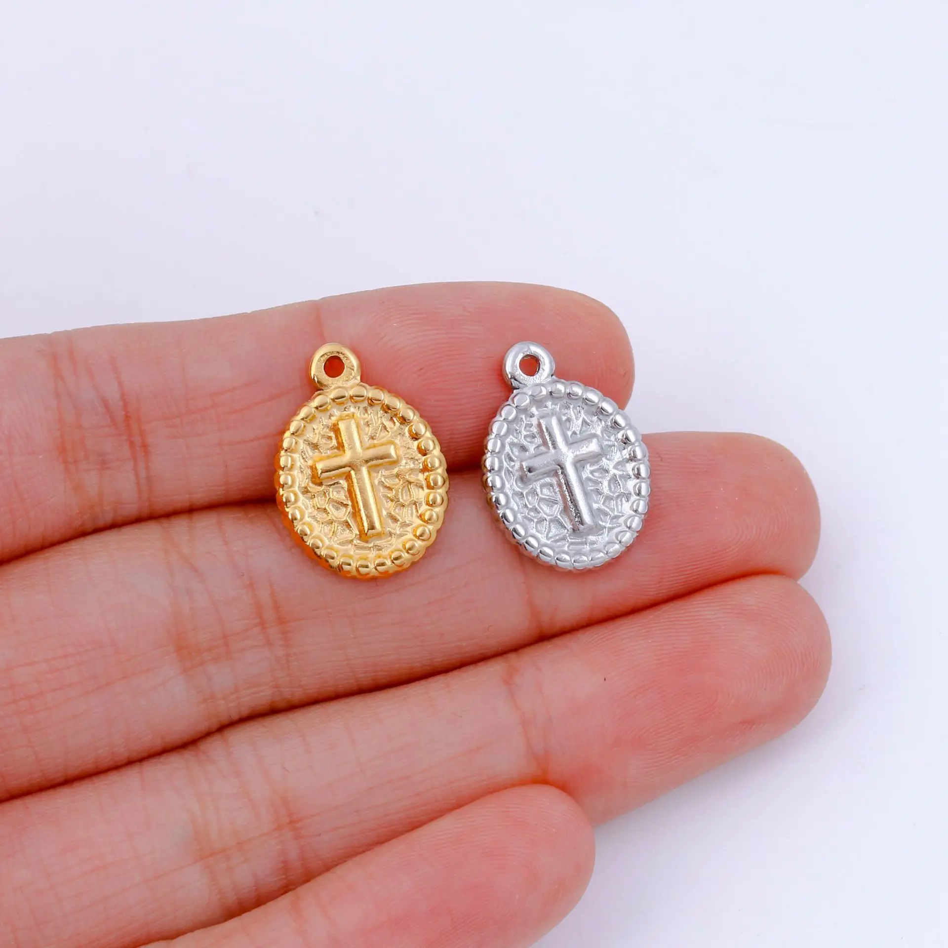 30pcs Stainless Steel Ellipse Cross Necklace Pendant Charms DIY Jewelry Talisman Making Accessorie Wholesale
30pcs Stainless Steel Ellipse Cross Necklace Pendant Charms DIY Jewelry Talisman Making Accessorie Wholesale