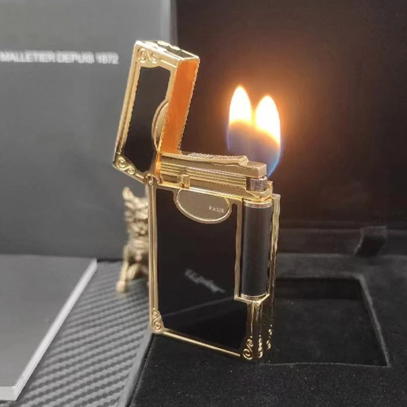 Hot Sell Light Luxury Gas Lighter Double Fire Lighter PING Bright Sound Tobacco Cigarette Cigar Lighter Smoking Gift For Men
Hot Sell Light Luxury Gas Lighter Double Fire Lighter PING Bright Sound Tobacco Cigarette Cigar Lighter Smoking Gift For Men