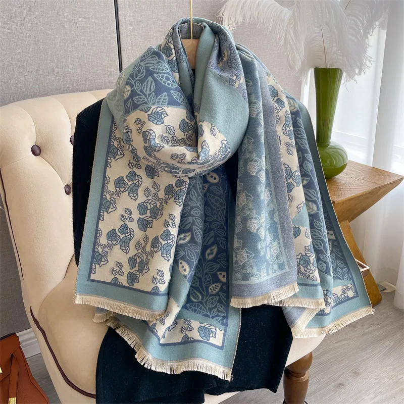 Winter Women Scarf Luxury Floral Warm Shawl and Wrap Cashmere Scarves Blanket Bufanda Echarpe Travel Poncho Pashmina Fashon
Winter Women Scarf Luxury Floral Warm Shawl and Wrap Cashmere Scarves Blanket Bufanda Echarpe Travel Poncho Pashmina Fashon
