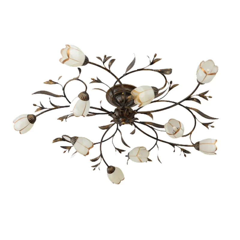 American Light Luxury Ceiling Light French Garden Country Living Room Bedroom Creative Flower Lamps Retro Dining Room Lighting
American Light Luxury Ceiling Light French Garden Country Living Room Bedroom Creative Flower Lamps Retro Dining Room Lighting