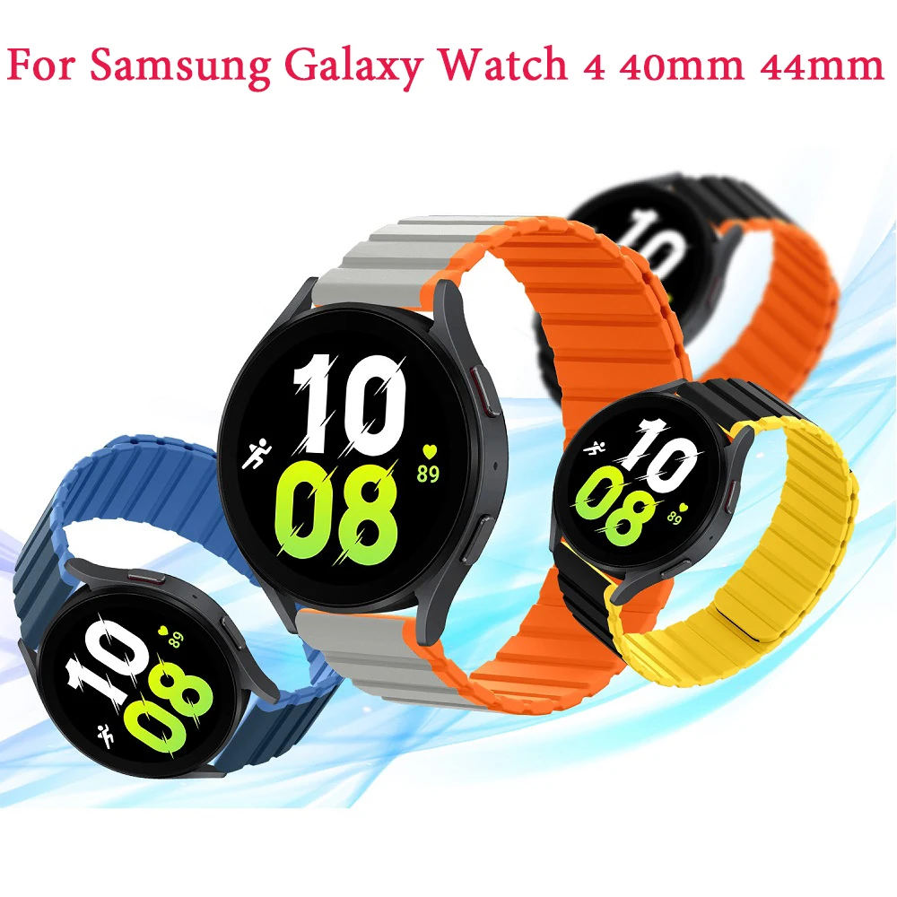 Ремешок магнитный для Samsung Galaxy Watch 4 40 мм 44 мм/5 Pro 45 мм, силиконовый браслет для Galaxy Watch 3/Active 2 44 мм
Ремешок магнитный для Samsung Galaxy Watch 4 40 мм 44 мм/5 Pro 45 мм, силиконовый браслет для Galaxy Watch 3/Active 2 44 мм