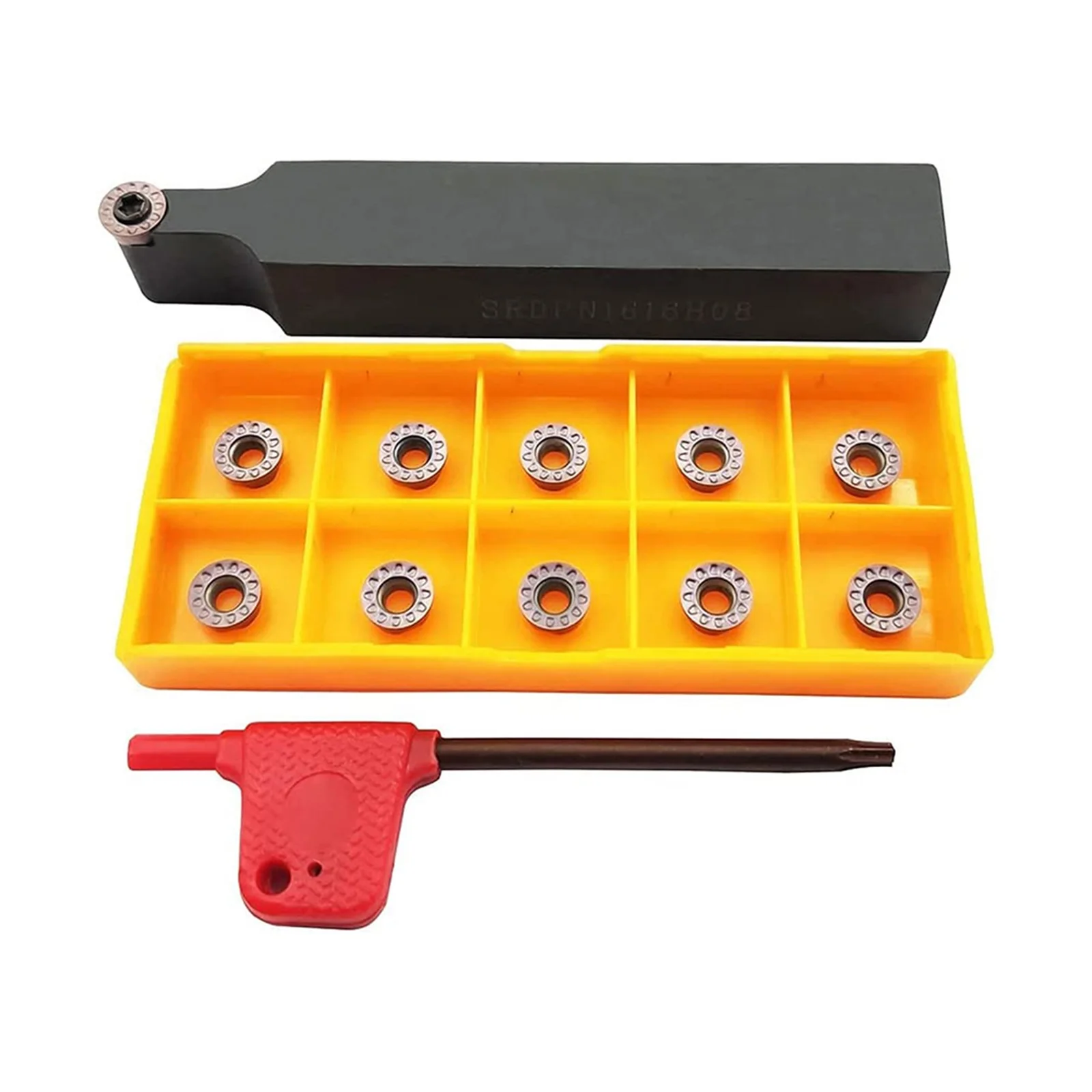SRDPN1616H08 16mm Shank Tool Holder RPMT08T2 Carbide Inserts Increase the Productivity of Your Metalworking Operations
SRDPN1616H08 16mm Shank Tool Holder RPMT08T2 Carbide Inserts Increase the Productivity of Your Metalworking Operations