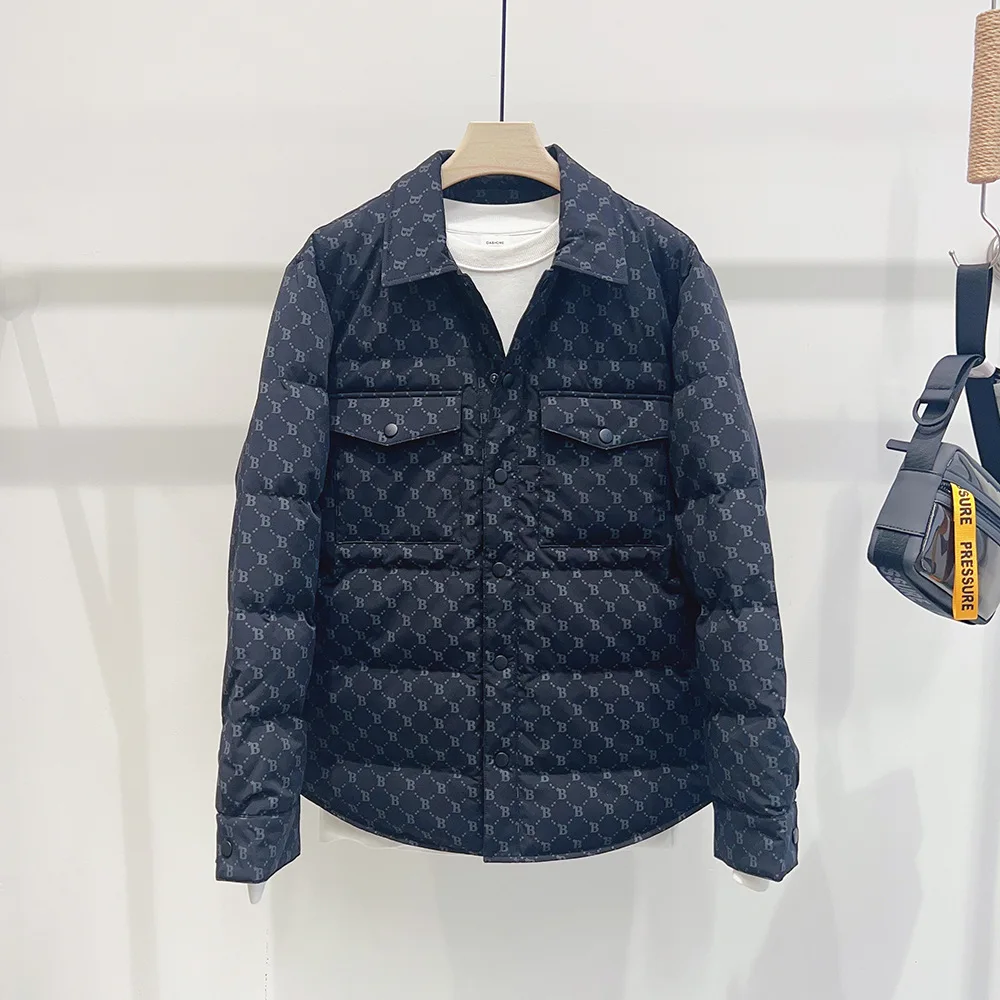 Man Spring Jacket Autumn Winter Printed Lapel Shirt Down Jacket Men High Quality Luxury Designer Light Thin Down Coat For Men
Man Spring Jacket Autumn Winter Printed Lapel Shirt Down Jacket Men High Quality Luxury Designer Light Thin Down Coat For Men
